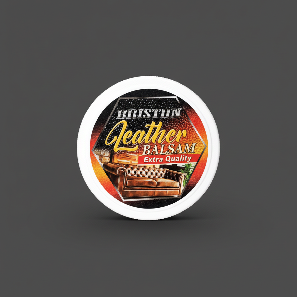 Briston Leather Balsam sötét háttérrel