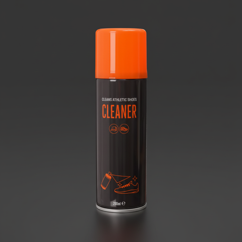 Shoe Care Cleaner spray sötét háttérrel
